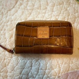 Dooney & Bourke Tan Croc-Embossed Wallet